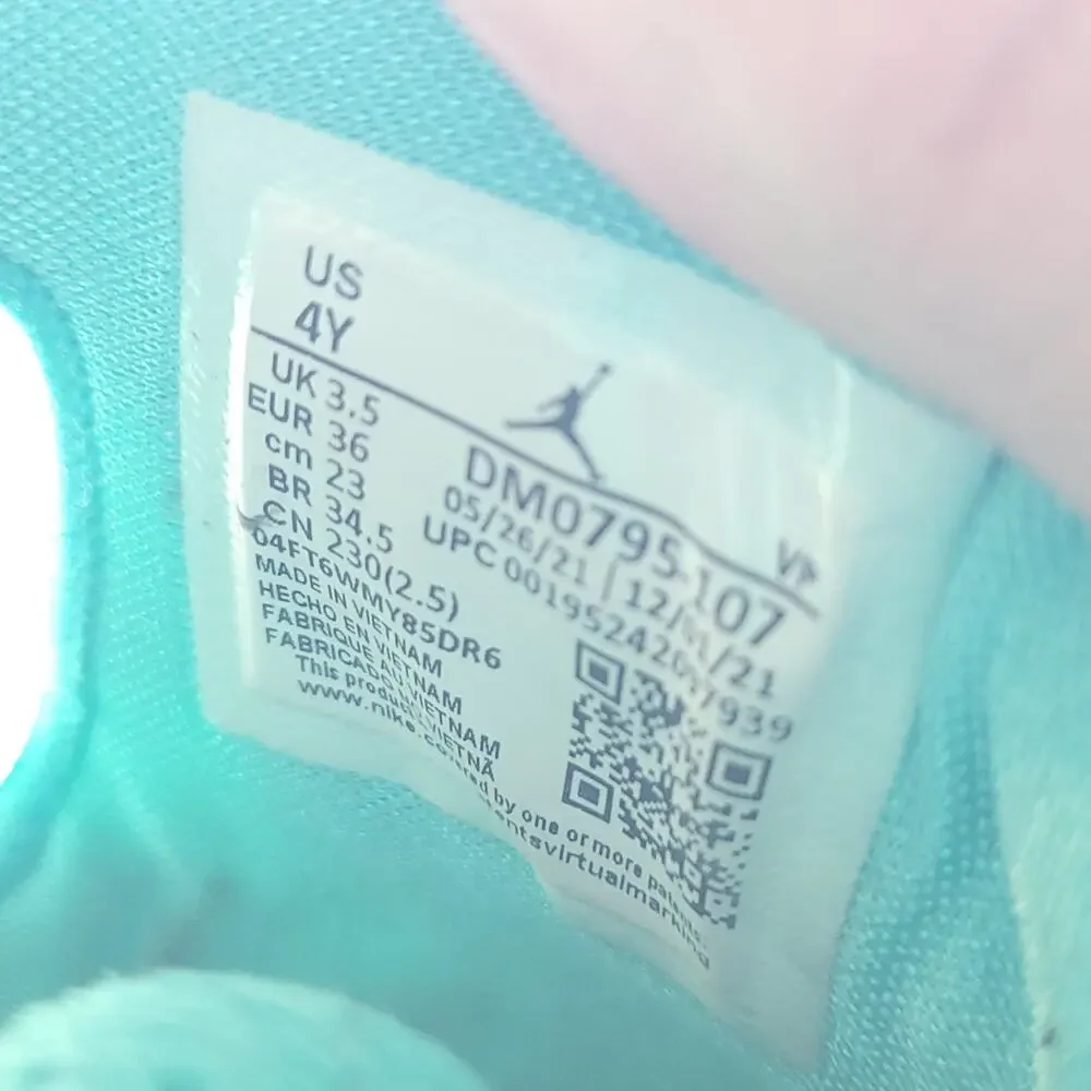 Air Jordan XXXVI 36 'Guo Ailun' White DM0795-107 Size 4y kids green white